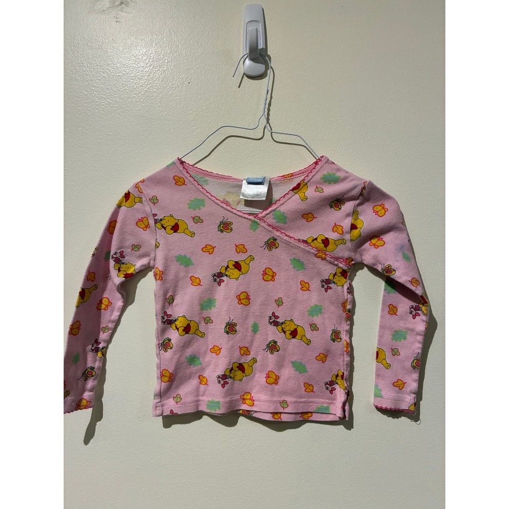 Disney Winnie the Pooh Piglet Pink Cotton Pajama Top Kids 5T